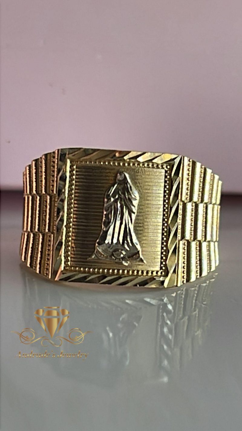 Anillo en oro amarillo y blanco