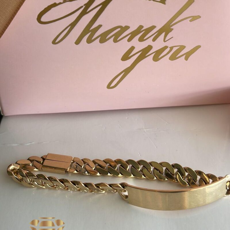 Esclava cubana oro amarillo unisex