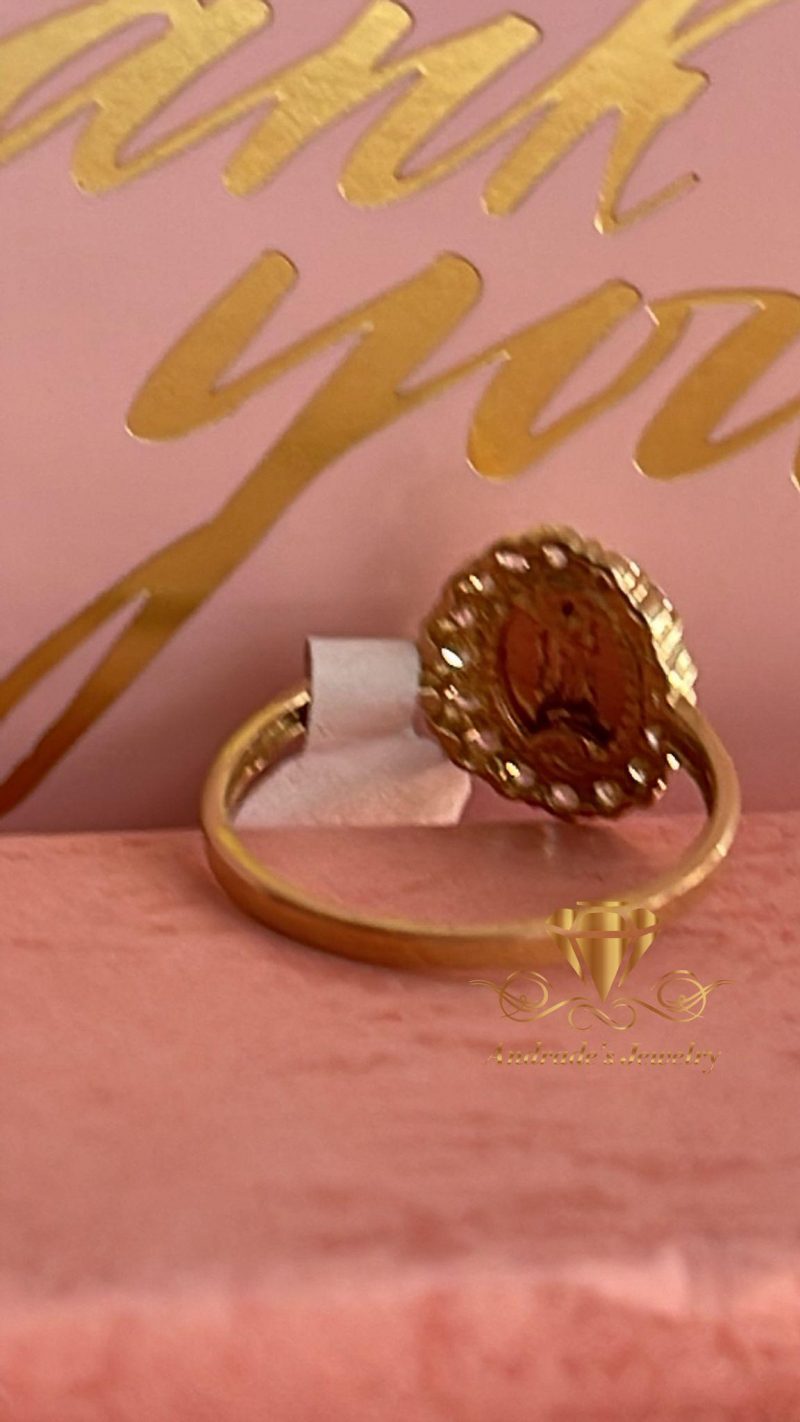 Anillo de quinceañera virgen de Guadalupe