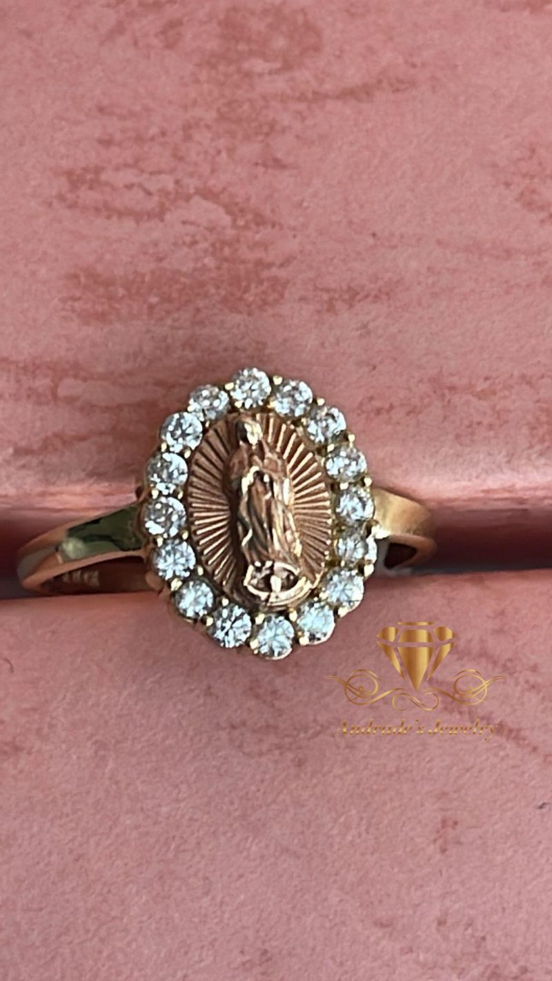 Anillo de quinceañera virgen de Guadalupe