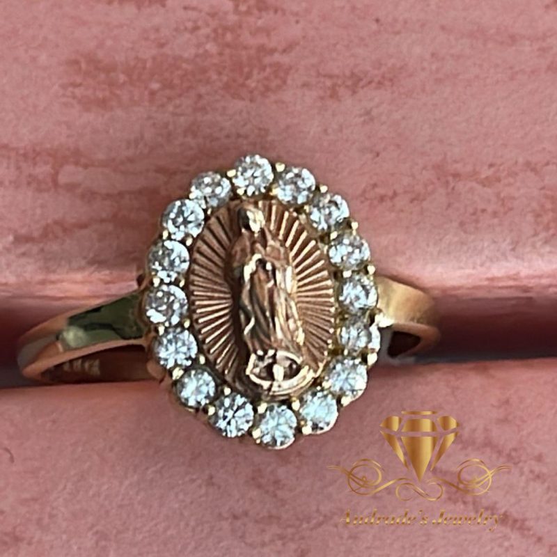 Anillo de quinceañera virgen de Guadalupe