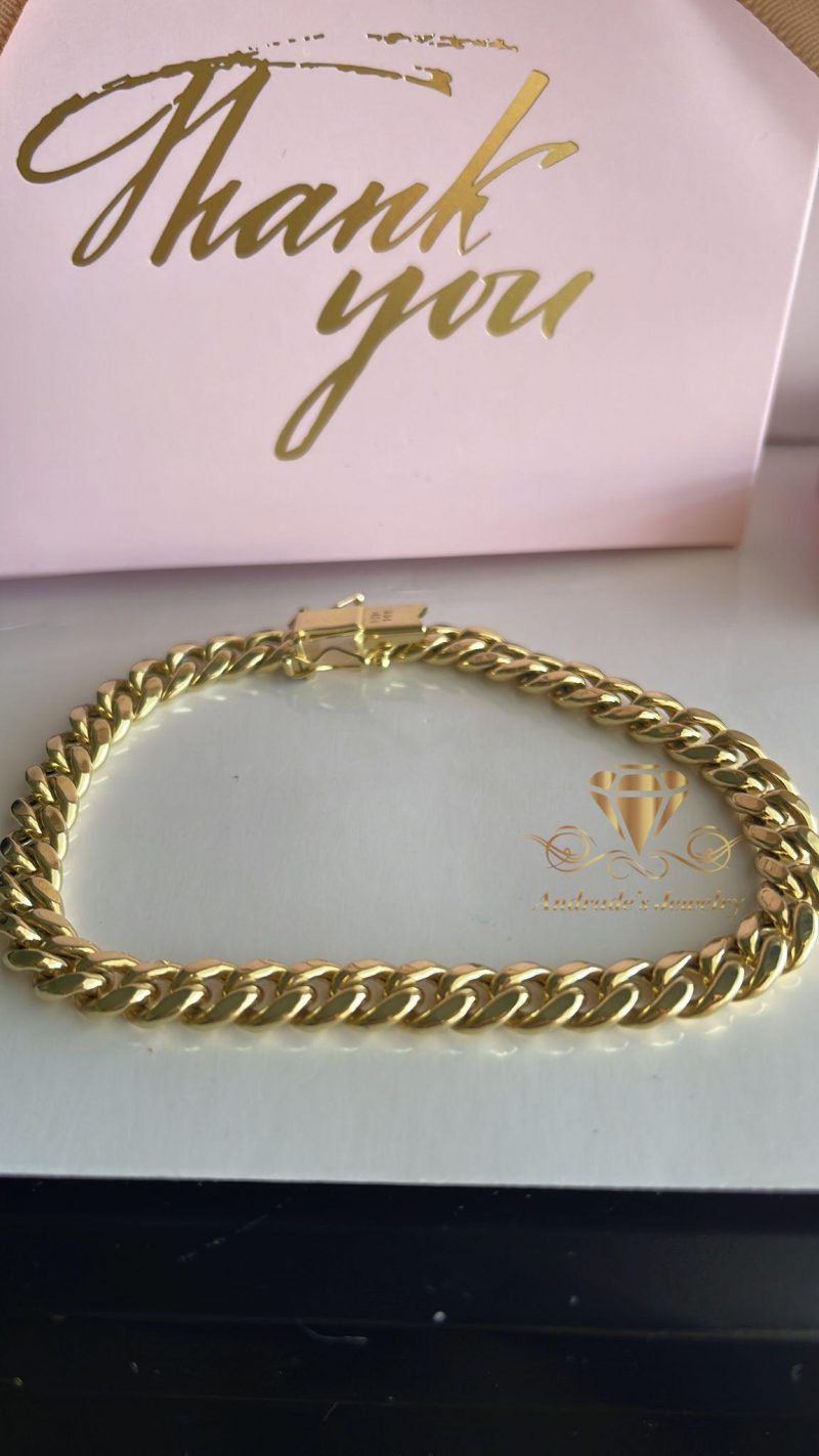 Esclava cubana oro amarillo unisex