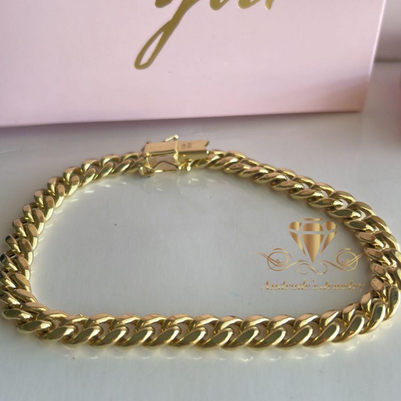 Esclava cubana oro amarillo unisex