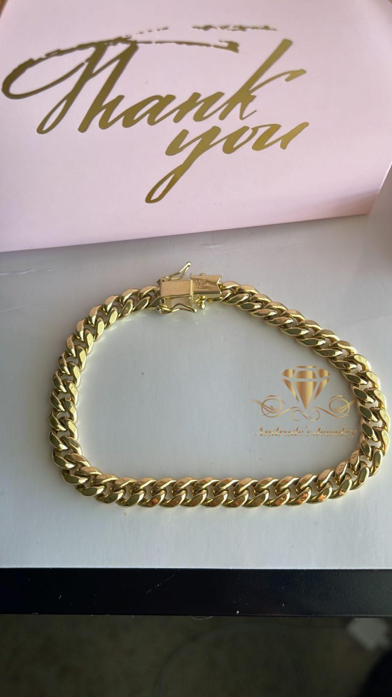 Esclava cubana oro amarillo unisex
