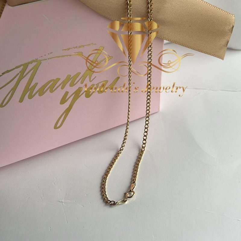 Cadena cubana oro amarillo