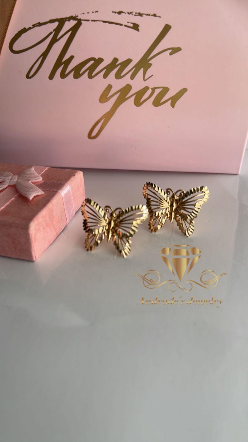 Aretes de mariposa