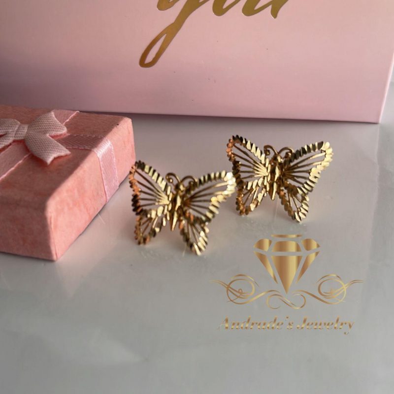 Aretes de mariposa