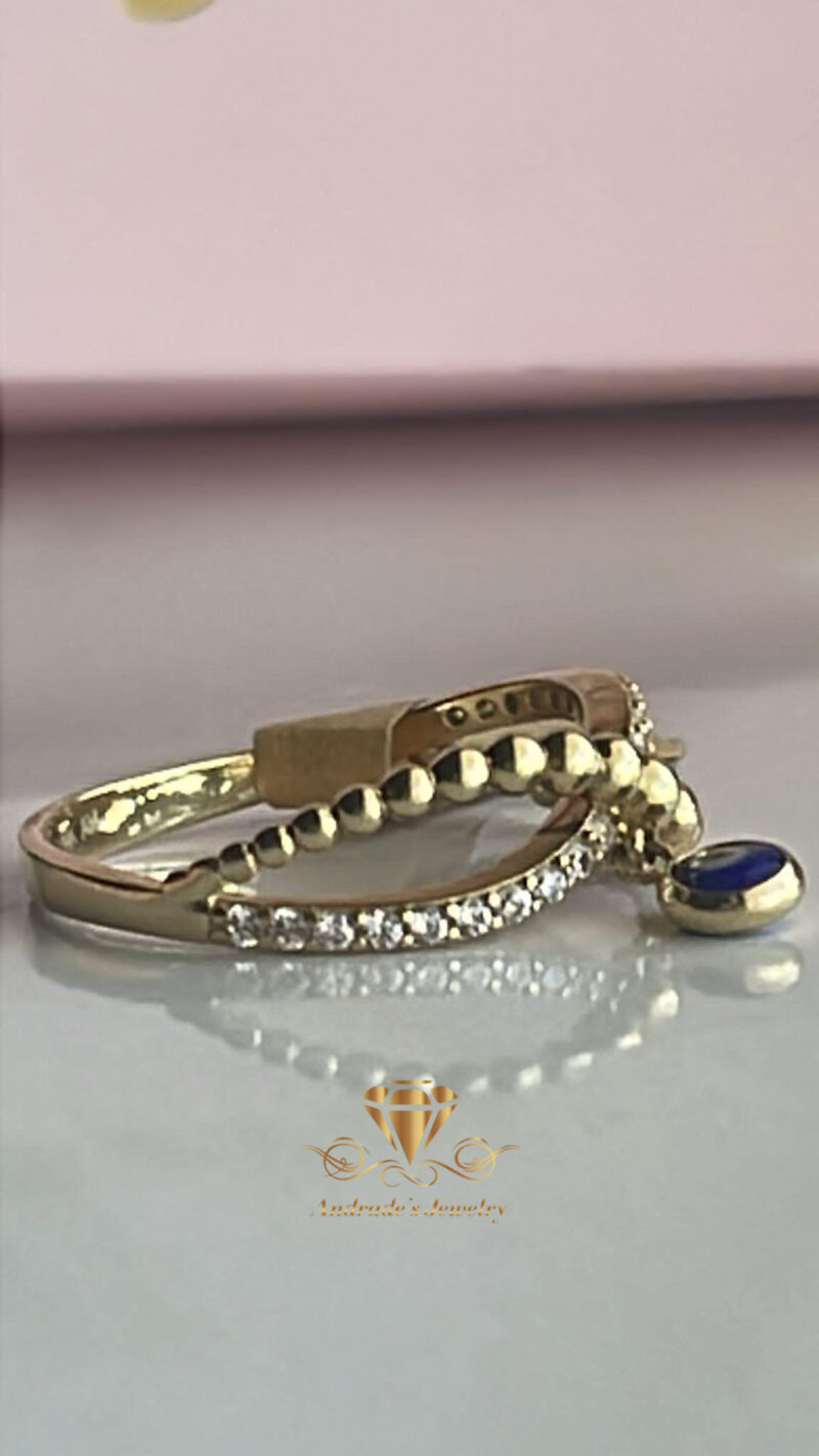 Anillo de ojito azul 2.7 gramos
