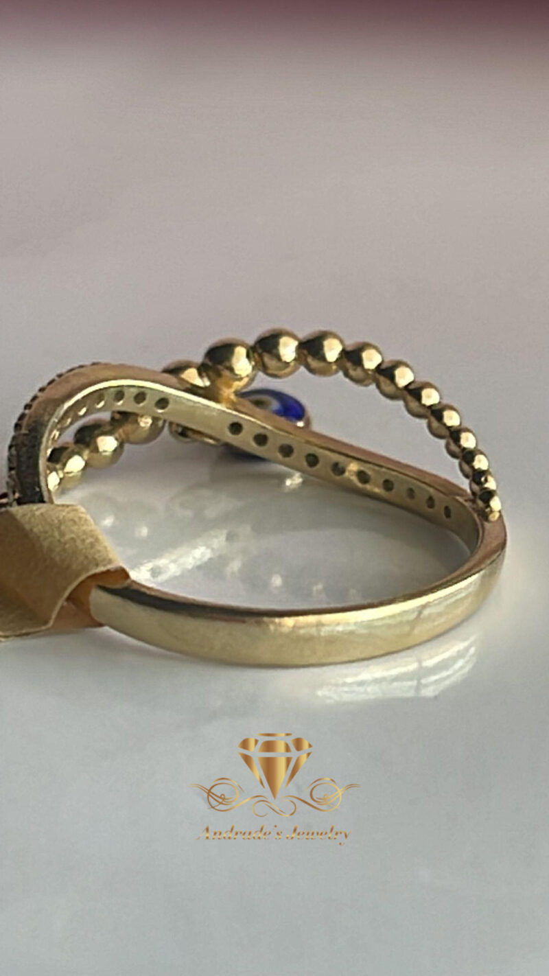 Anillo de ojito azul 2.7 gramos