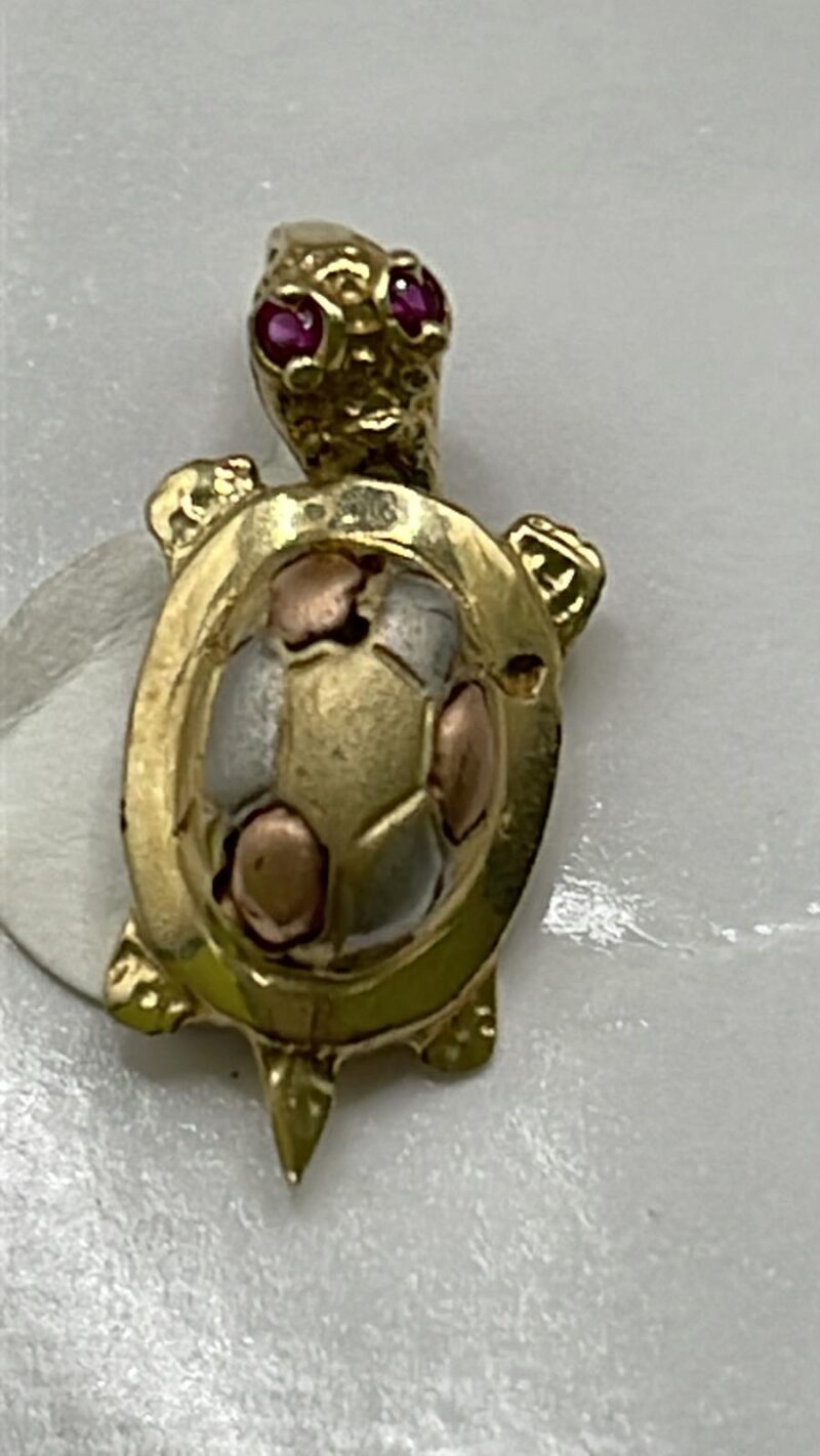 Dije de tortuga tres oros